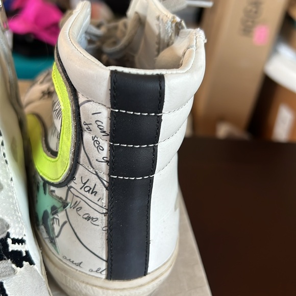 Golden Goose slides size 7 (37) one of a kind! Custom slides!! 💜💜🩷🩷 - Picture 5 of 9